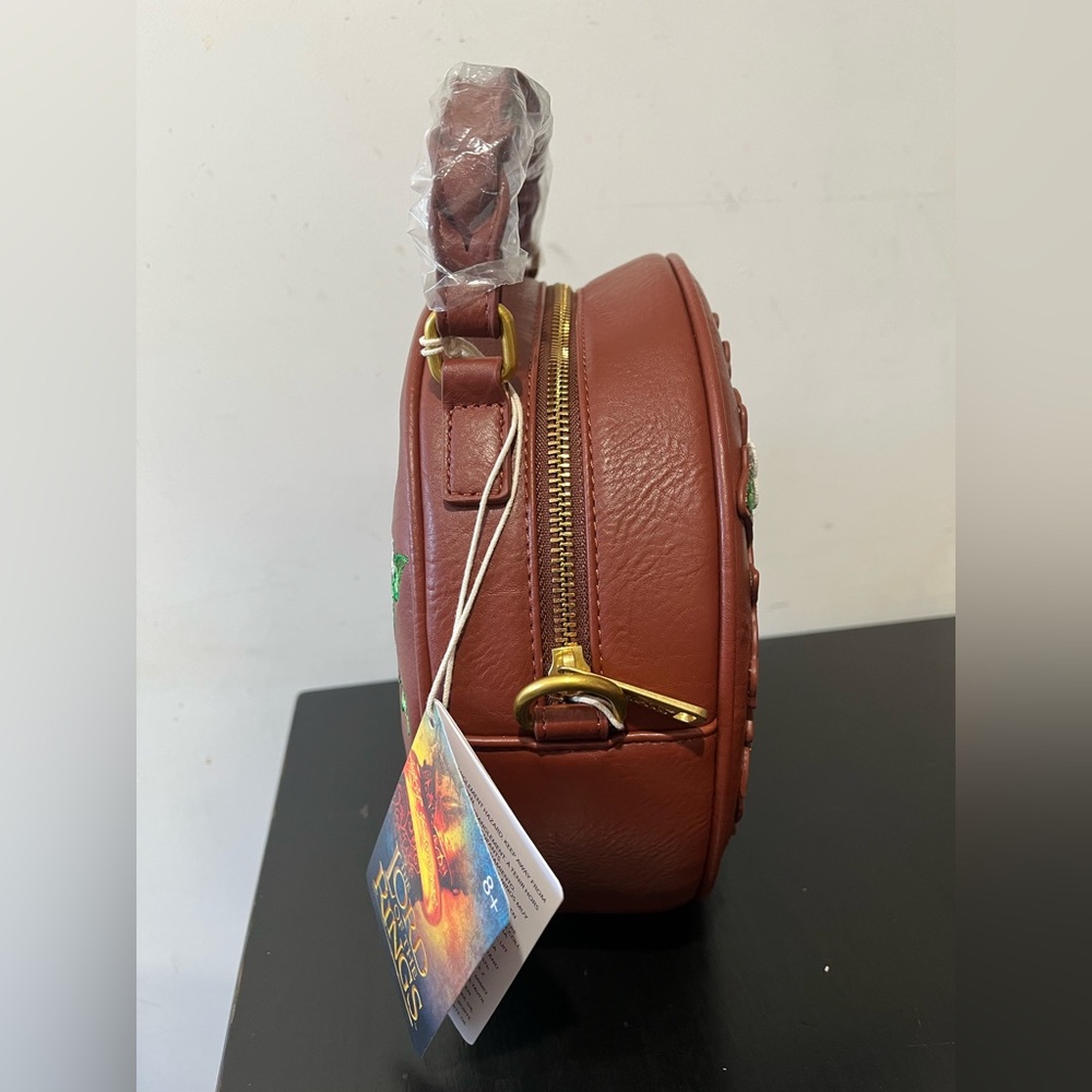 Loungefly The Lord of the Rings Floral Hobbit Door Figural Crossbody Bag - Picture 9 of 10